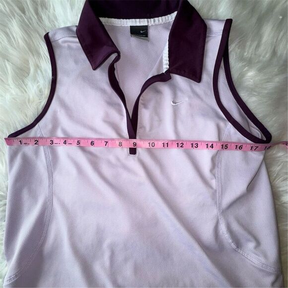 Nike Women's Sphere Dry Purple Sleeveless V-Neck Tennis Tank Top Size L - Picture 5 of 10